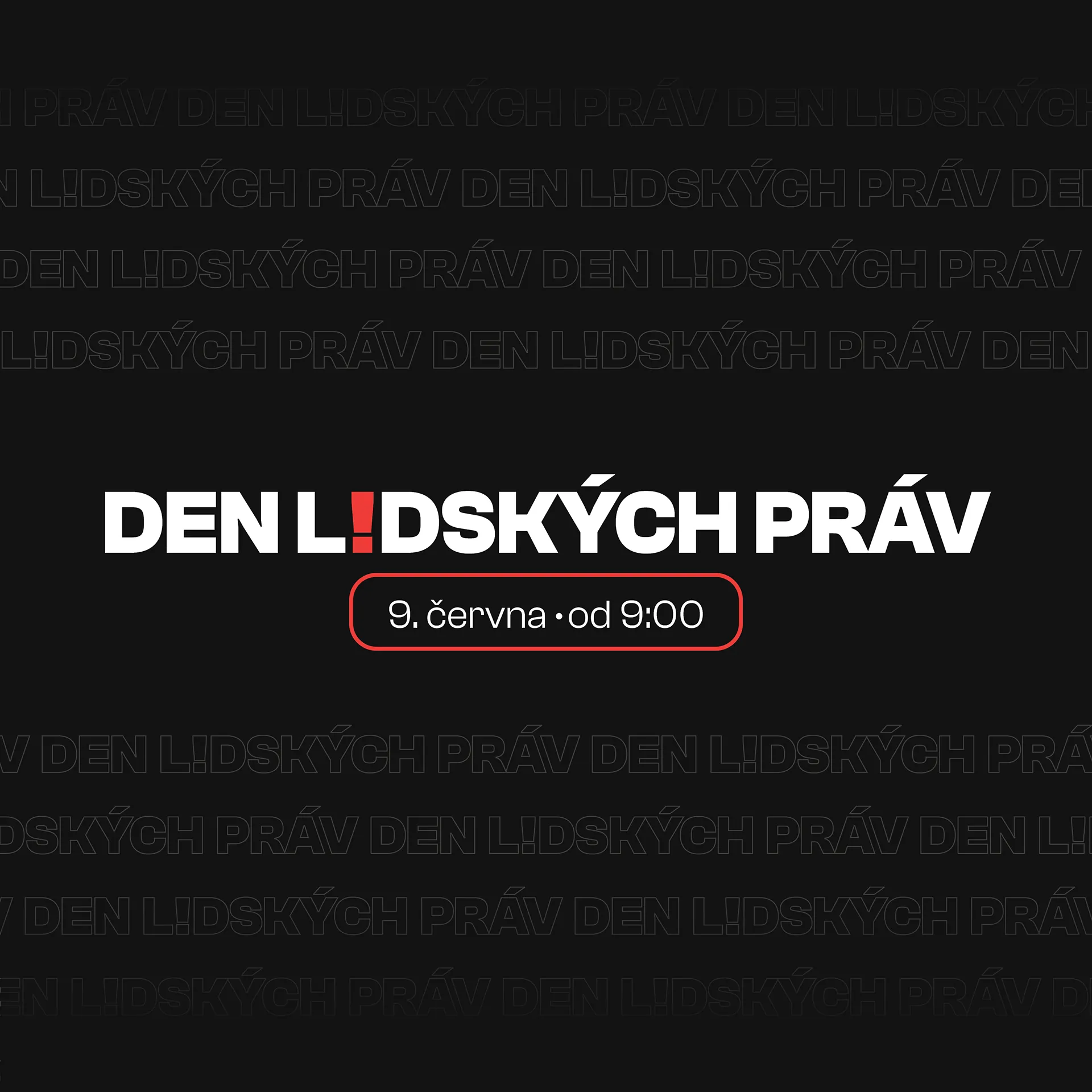 Oznámení akce Den lidských práv