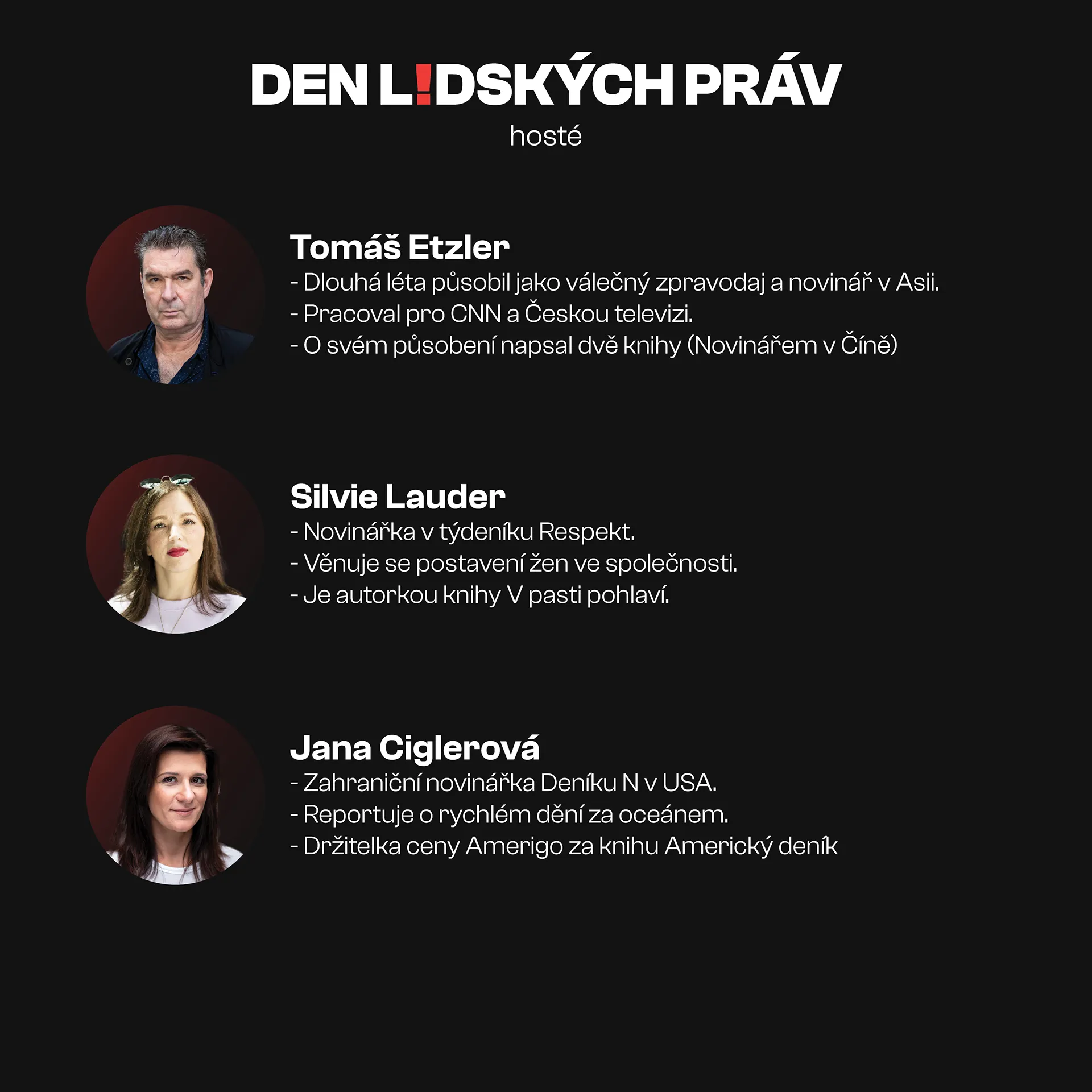 Hosté Den lidských práv