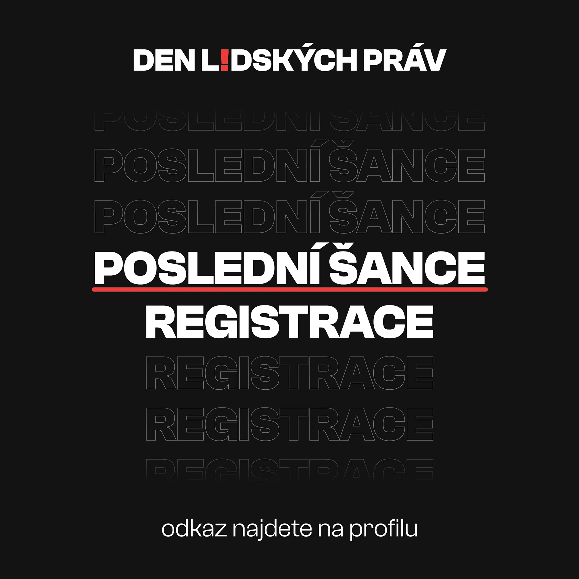 Poslední šance Den lidských práv